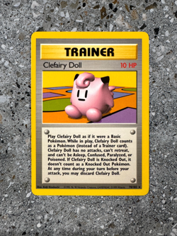 Pokemon TCG Cards Clefairy Doll 70/102 Base Set Rare LP - Image 1