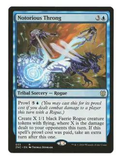 Notorious Throng Tribal Sorcery Card Zendikar Rising 1x NM Magic the Gathering - Image 1