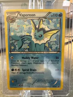 Pokemon TCG Vaporeon Black Star Promos BW89 Holo Card Near Mint Condition - Image 1