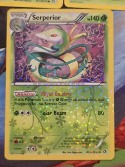 Serperior RC3/RC25, Snivy RC1, & Servine RC2 Legendary Treasures Pokemon Cards - Image 2