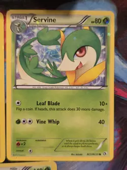 Serperior RC3/RC25, Snivy RC1, & Servine RC2 Legendary Treasures Pokemon Cards - Image 3