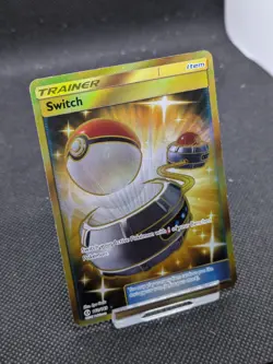 Pokemon Card Switch 160/149 Sun & Moon Base Gold Rare LP EXCELLENT - Image 2