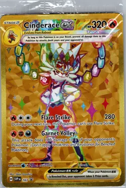 Cinderace ex SVP 163 SV: Scarlet & Violet Promo Cards - Pokemon Card - Sealed - Image 1