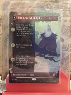 The Legend of Roku FOIL Borderless 357 Avatar TLA MTG Mythic Unplayed Mint M/NM - Image 1