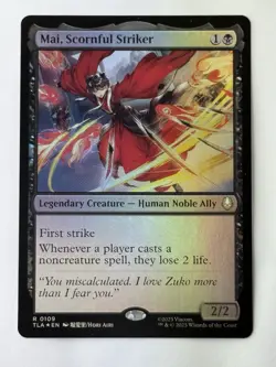 MTG Mai, Scornful Striker (109) Gem Mint Foil | Avatar: The Last Airbender {TLA} - Image 3
