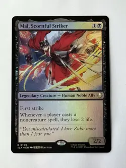 MTG Mai, Scornful Striker (109) Gem Mint Foil | Avatar: The Last Airbender {TLA} - Image 4