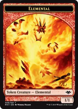 Elemental Token (008) - Foil - Modern Horizons #008/021 MTG Magic The Gathering - Image 1