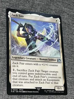 MTG, Zack Fair, U, Final Fantasy, FIN, NM/M , 0045 ENG Non Foil - Image 1