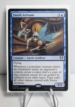 X 1 Faerie Artisans NM-M Commander Masters 092 MTG Magic The Gathering - Image 1