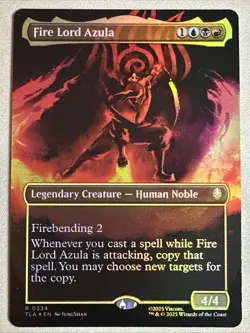 MTG / Fire Lord Azula / TLA / #334 / FOIL (Borderless) / Rare / NM - Image 1