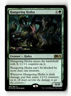 MTG | Hungering Hydra | M19 | Foil | Moderately Played | English - Image 1