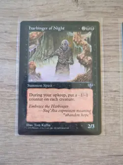 MTG Harbinger of Night from Mirage EX-MT -NMT - Image 1