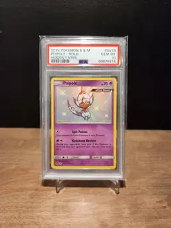 Pokemon TCG Poipole Hidden Fates SV19/SV94 Holo Shiny Holo Rare PSA 10 - Image 1