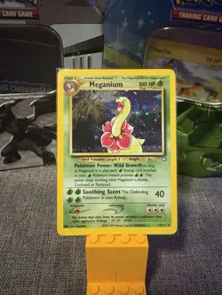 Meganium 11/111 Neo Genesis Holo Rare Vintage WoTC Pokemon TCG - - Image 1