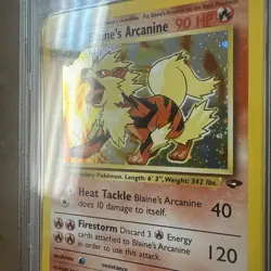 Pokemon Gym Challenge Blaine's Arcanine Holo 1st Edition #1 PSA 6 Possible Psa 8 - Image 4