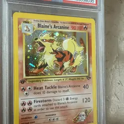 Pokemon Gym Challenge Blaine's Arcanine Holo 1st Edition #1 PSA 6 Possible Psa 8 - Image 5