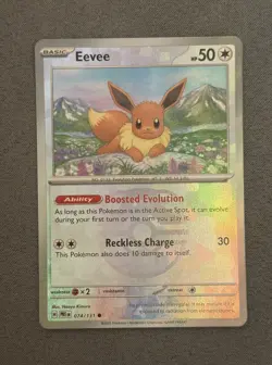 Pokemon TCG Eevee 074/131 Master Ball - Reverse Holo - Prismatic Evolutions NM/M - Image 1