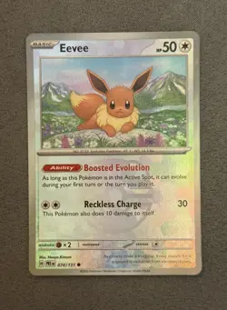 Pokemon TCG Eevee 074/131 Master Ball - Reverse Holo - Prismatic Evolutions NM/M - Image 3