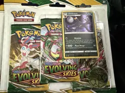 Pokemon TCG: Evolving Skies Three Pack Booster Blister Umbreon Promo 820650808814 - Image 1