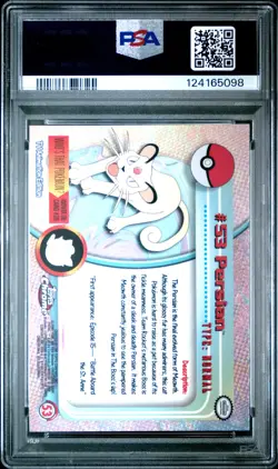 2000 TOPPS CHROME POKEMON T.V. #53 PERSIAN PSA 10 - Image 2