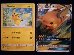 POKEMON 2019 - RAICHU GX SM213 & PIKACHU 19/68 - HIDDEN FATES - ENG - STAR PROMO - Image 1