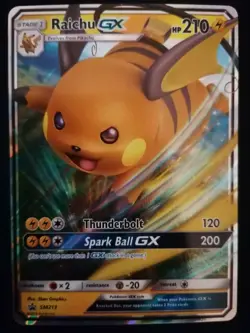 POKEMON 2019 - RAICHU GX SM213 & PIKACHU 19/68 - HIDDEN FATES - ENG - STAR PROMO - Image 2