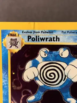 Pokemon TCG Poliwrath 13/102 Base Set 2 Unlimited Holo Rare WOTC VTG 1999 MP - Image 2