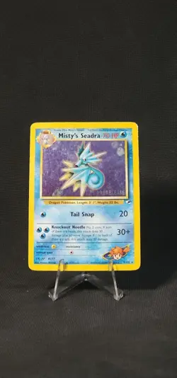 Pokemon Misty's Seadra (Prerelease) 009/132 Wotc Promo Holo MP - Image 1