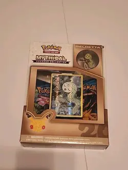Pokemon Meloetta Mythical Collection Box New Sealed Evolutions Packs Error - Image 1