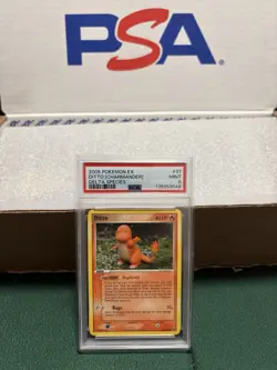 Pokemon TCG: 2005 Pokemon EX Ditto Charmander Delta Species #37/113 PSA 9 MINT - Image 1