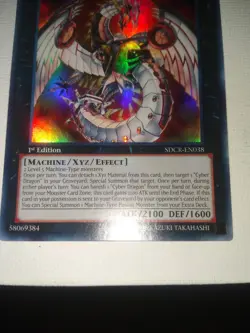 YUGIOH Ultra Rare Cyber Dragon Nova SDCR-EN038 Mint - Image 4