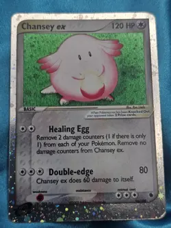 Chansey EX 96/109 Holo LP EX Ruby & Sapphire Pokemon TCG Card - Image 1