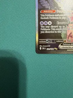 Pokemon TCG Team Rockets Mewtwo EX Full Art English Edition Card 213/182 - Image 3