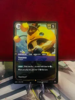 Riftbound OGN 197a/298 Teemo Scout Showcase League of Legends TCG Card Alt-Art - Image 1