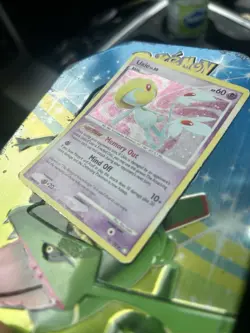 Uxie 18/123 2007 Mysterious Treasures Pokemon Card TCG Cosmos Holo Rare - Mp/Hp - Image 3