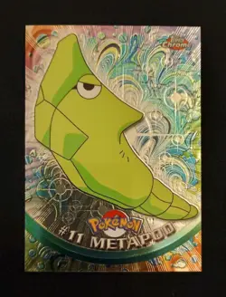 Metapod #11 Pokemon Topps Chrome Card - Image 1