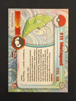 Metapod #11 Pokemon Topps Chrome Card - Image 2