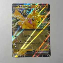 Pokemon TCG Pikachu EX 028/131 Prismatic Evolutions (PRE) Double Rare Near Mint - Image 1