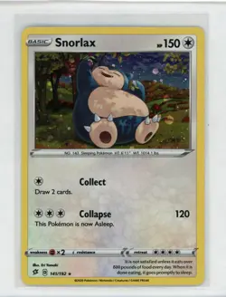 Snorlax Holo 141/192 Sword & Shield Rebel Clash Pokemon NM - Image 1