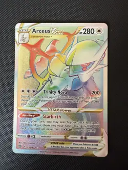 Pokemon TCG Rainbow Arceus VSTAR - Brilliant Stars - 176/172 - Image 1