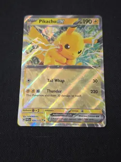 Pikachu ex 028/131 Sv: Prismatic Evolutions Double Rare Holo Pokemon TCG NM - Image 1