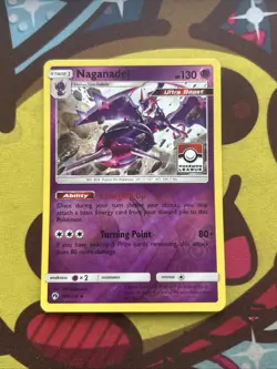 Pokemon Naganadel 108/214 - SM Lost Thunder - League Promo - Excellent - Image 1