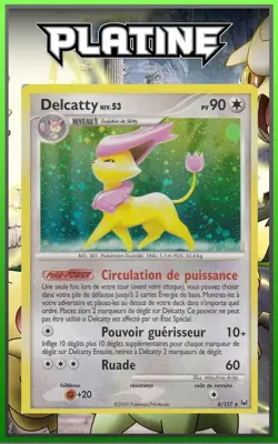 Delcatty Holo - Platine - 4/127 - Carte Pokemon Francaise - Image 1