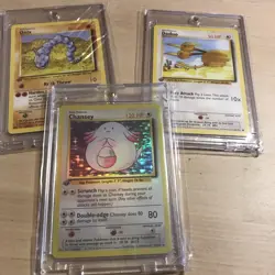 Pokemon Custom 1st Edition FANART 1999 chansey doduo onix Base x3 - Image 1