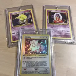 Pokemon Custom 1st Edition FANART 1999 clefairy jynx drowzee Base x3 - Image 1
