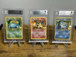 ⭐Pokemon Celebrations Set Beckett graded 9: Charizard, Blastoise, Venusaur ⭐ - Image 1