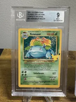 ⭐Pokemon Celebrations Set Beckett graded 9: Charizard, Blastoise, Venusaur ⭐ - Image 4