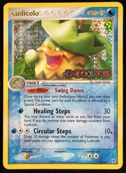 Ludicolo 10/107 Ex Deoxys Reverse Holo Stamped Pokemon Card TCG Rare - LP - Image 1