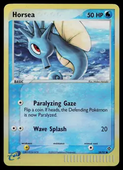 Pokemon Card - Horsea Dragon 58/97 Common Reverse Holo - Image 1