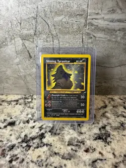Pokemon Neo Destiny Shining Tyranitar Card 113/105 Secret Rare, Vintage - Image 1